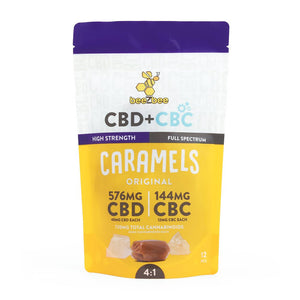 CBD+CBC Caramels | 12 Pack - beeZbee