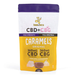 CBD+CBG Caramels | 12 Pack - beeZbee