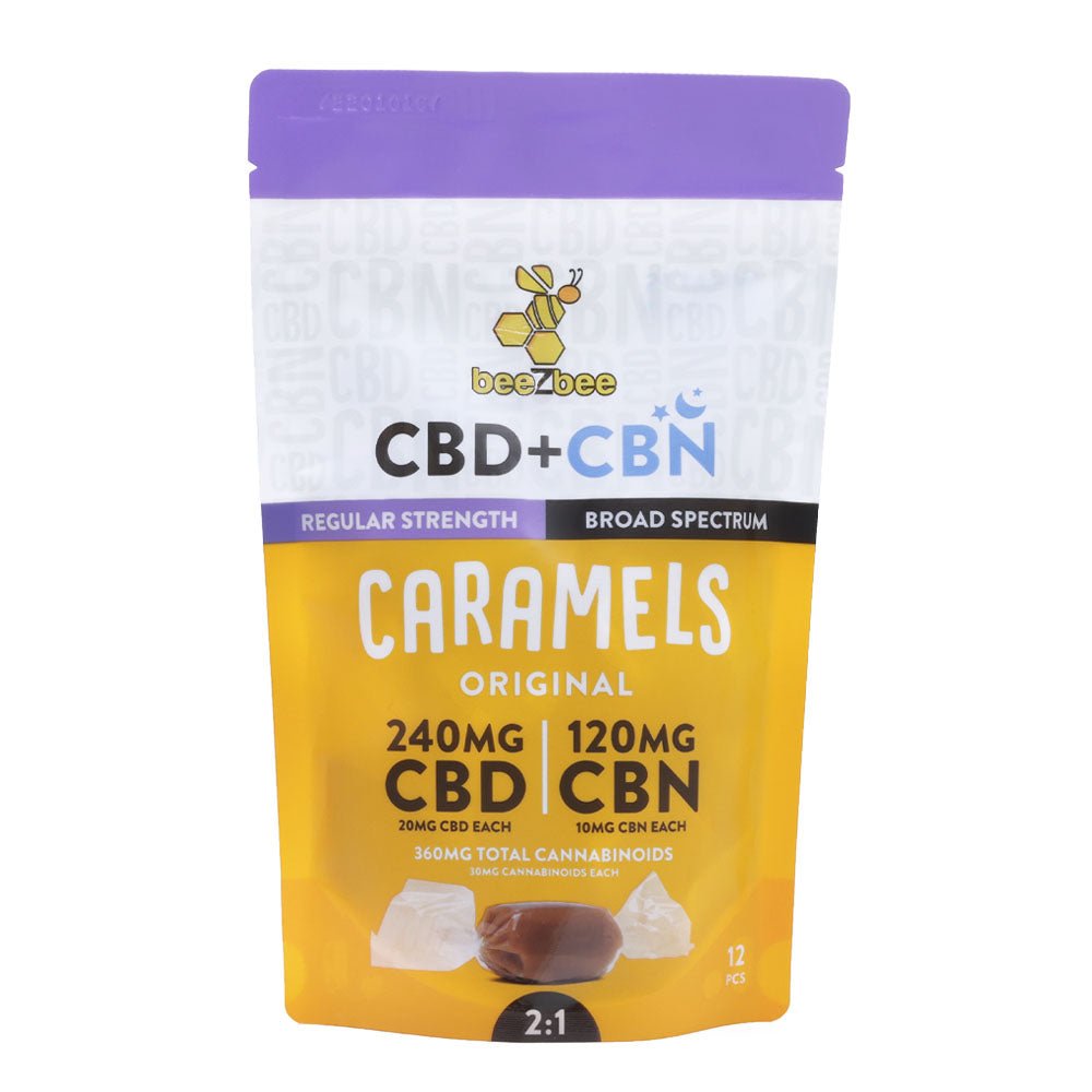 CBD+CBN Caramels 12 - pack - beeZbee
