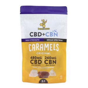 CBD+CBN Caramels 12 - pack - beeZbee