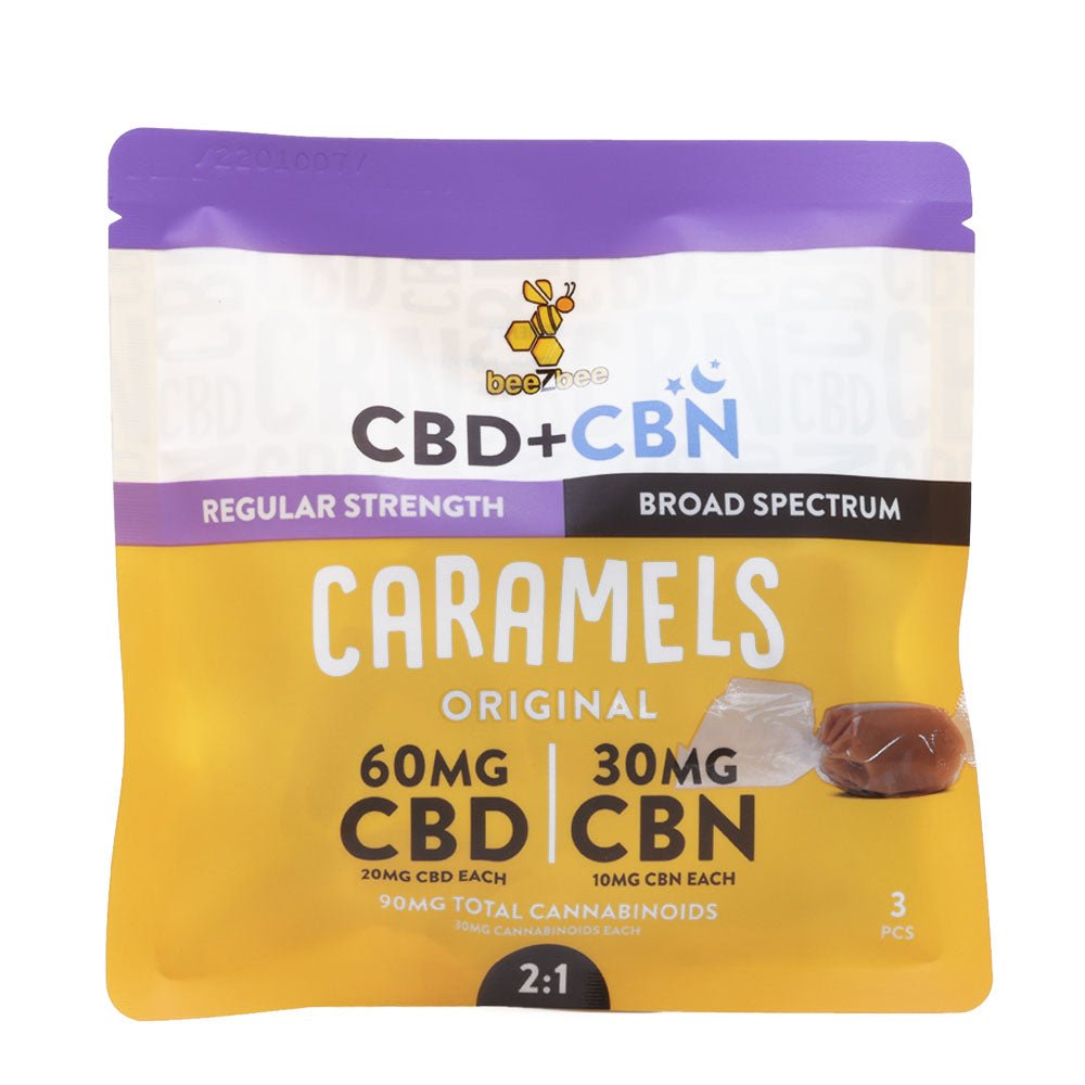 CBD+CBN Caramels 3 - pack - beeZbee
