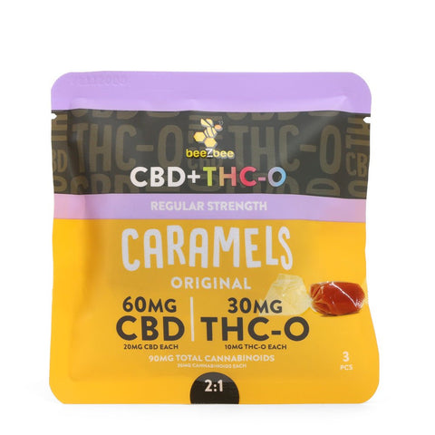 CBD+THC - O Caramels 3 Pack - beeZbee