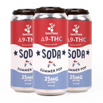 Delta - 9 THC Soda in Limited Edition Summer Pop, 4 Pack - beeZbee