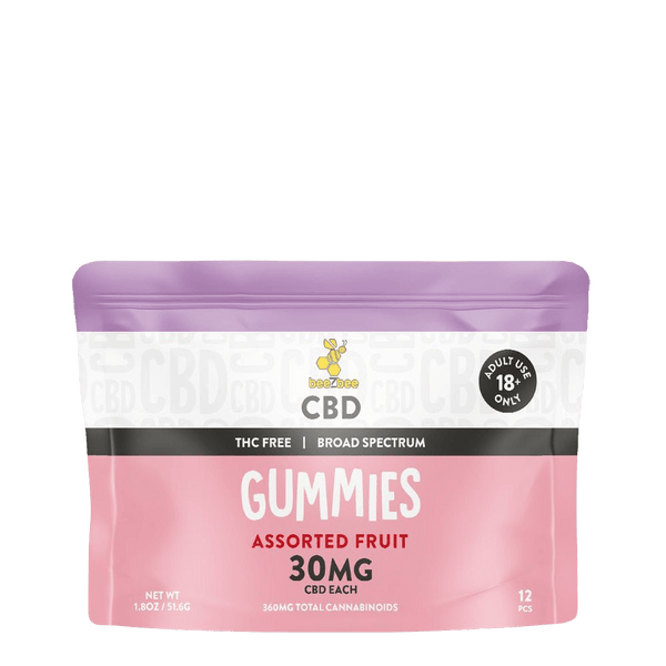 THC-Free CBD Gummies 300mg jar from beeZbee